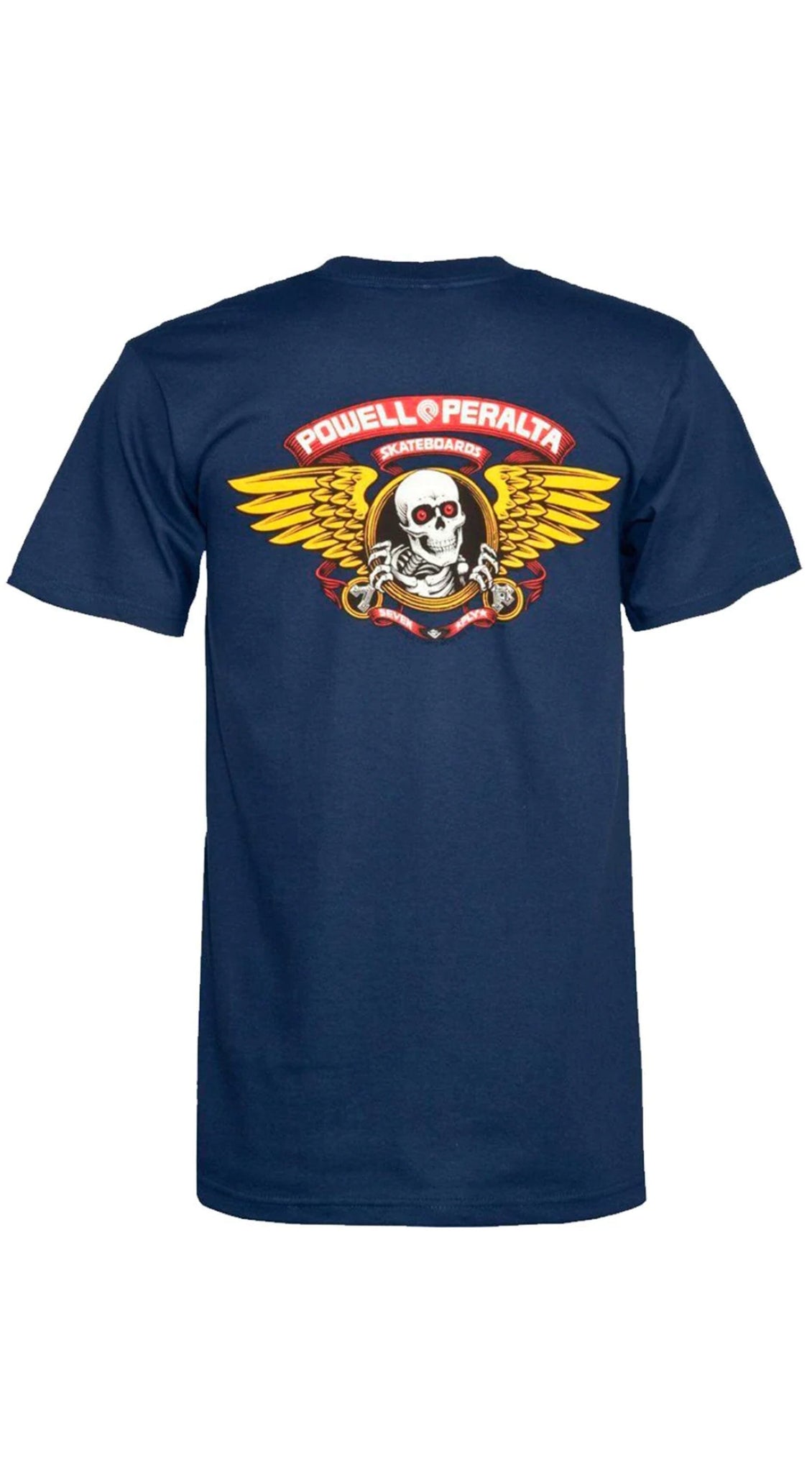 POWELL PERALTA Winged Ripper T-Shirt Navy- Camiseta Ropa Powell Peralta 