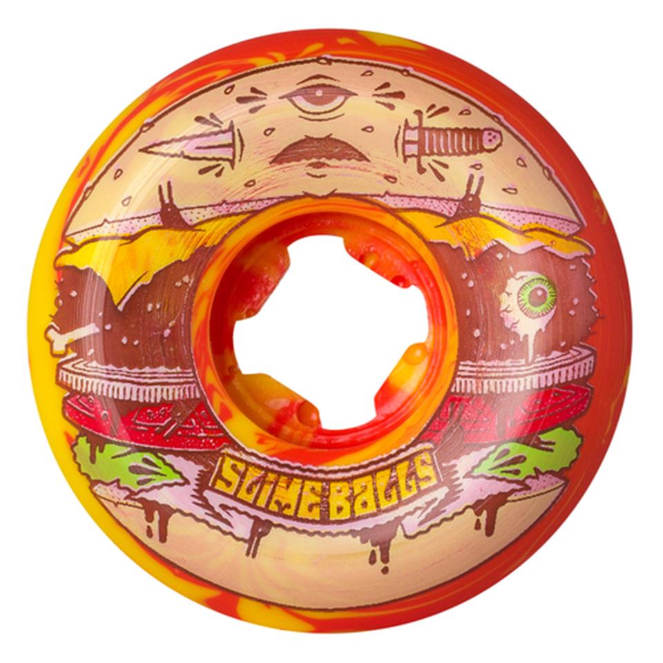 Santa Cruz 56mm Jeremy Fish Burger Speed Balls 99a Slime Balls Skateboard Wheels - Ruedas Ruedas slime balls 