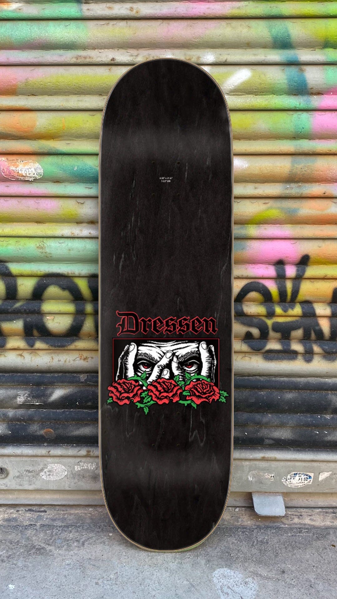 Santa Cruz Dressen Rose Vine Everslick 8.5 Skateboard Deck - Tabla Skate Tablas Santa Cruz Skateboards 