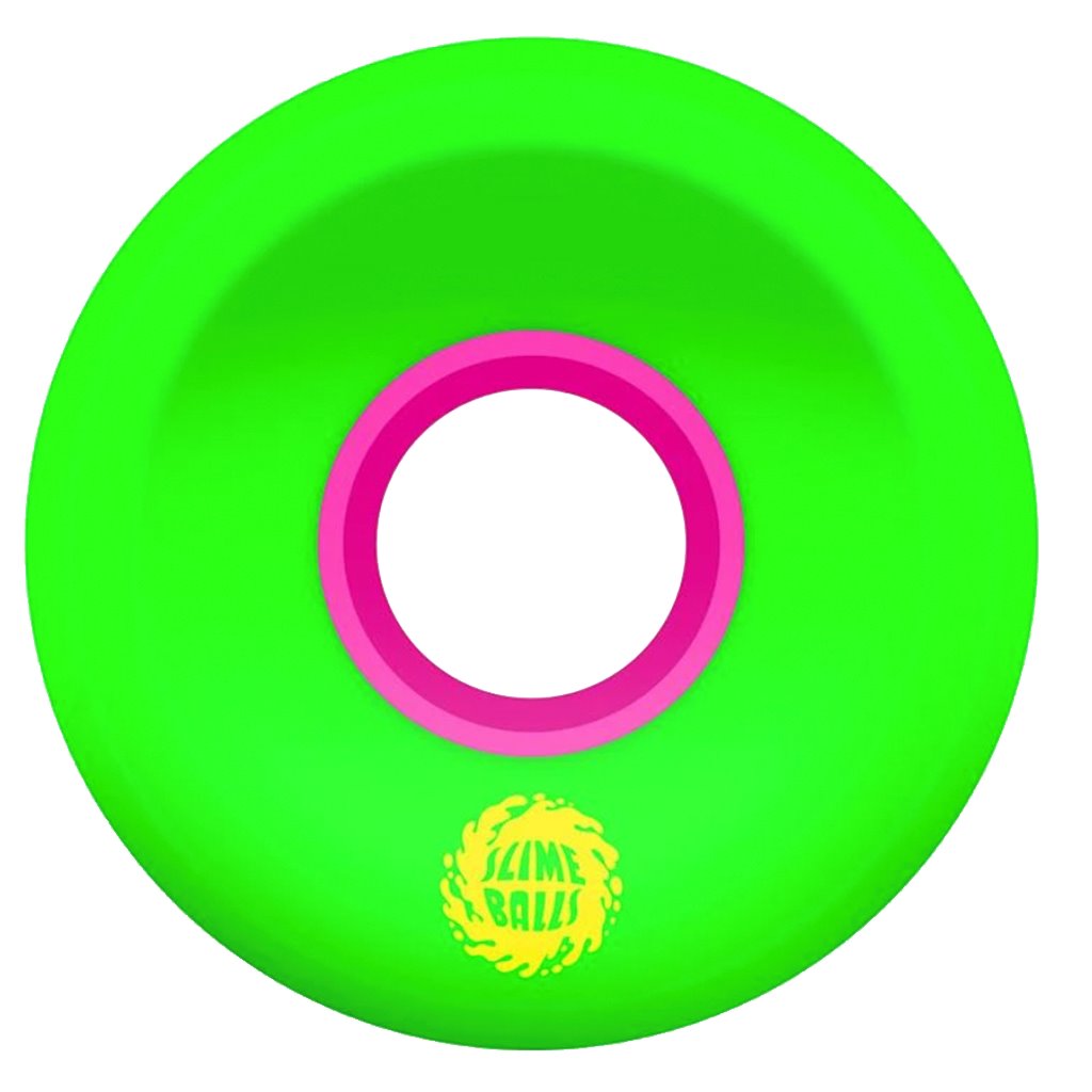 Santa Cruz OG Mini Slime Balls Neon Green 54.5 mm Wheels- Ruedas - Furtivo! Skateboarding