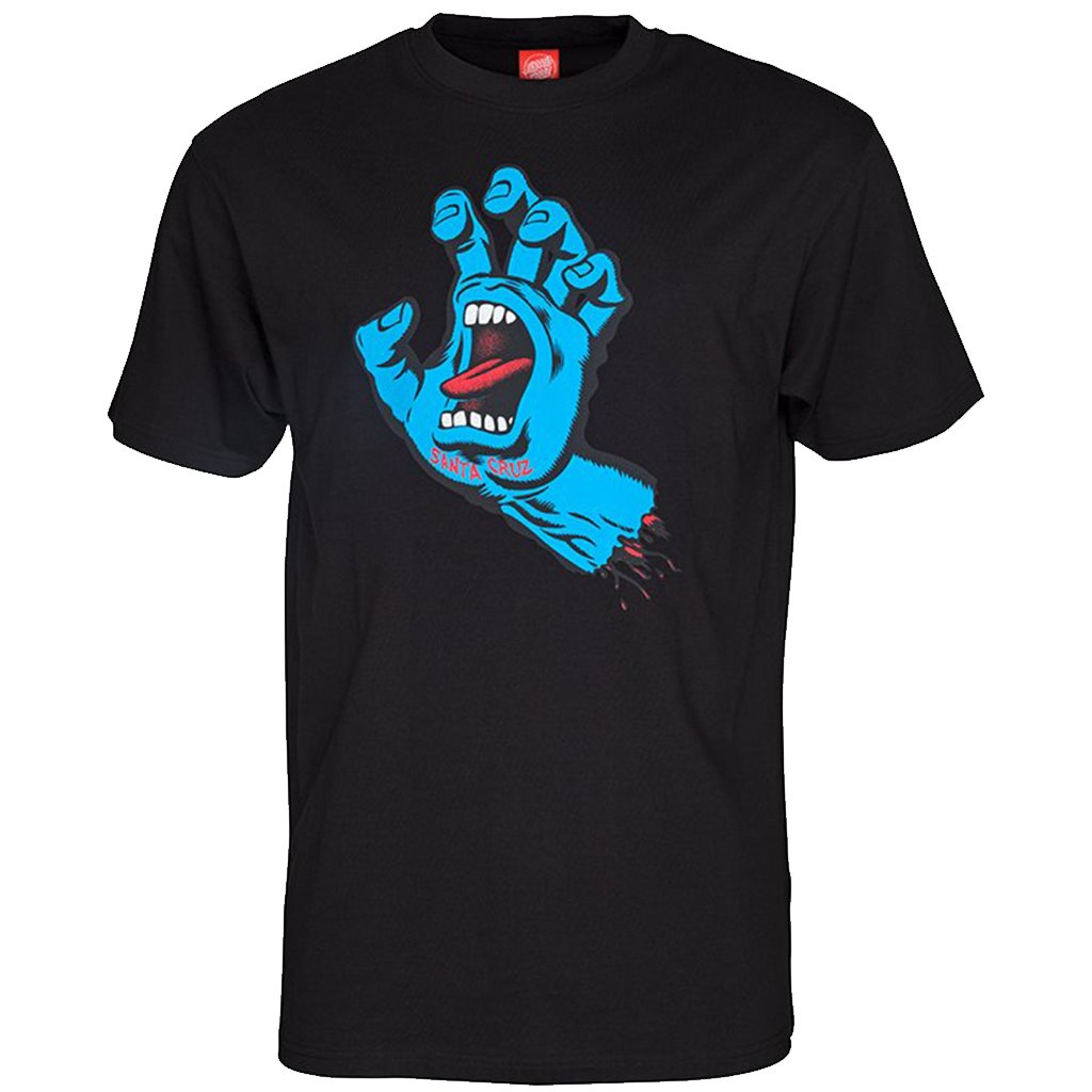 Santa Cruz Screaming Hand tee Black Tshirt - Camiseta - Furtivo! Skateboarding