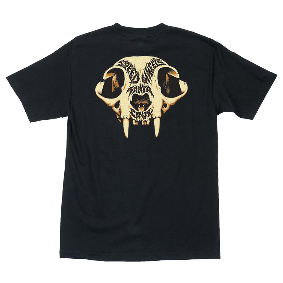 Santa Cruz Speed Wheels Skull Black TShirt - Camiseta Ropa Santa Cruz Skateboards 