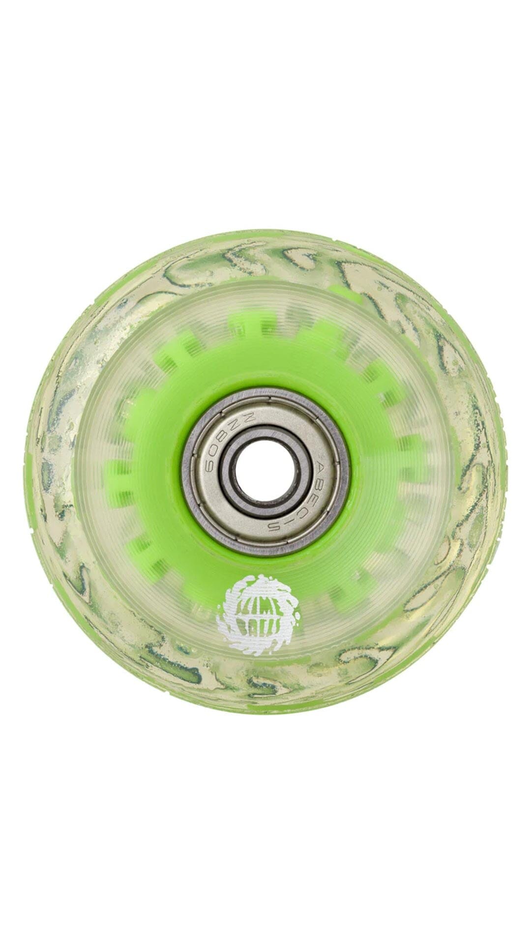 Slime Balls Light Ups w/GREEN LED and bearings OG Slime 78a Wheels - Ruedas Ruedas Santa Cruz Skateboards 