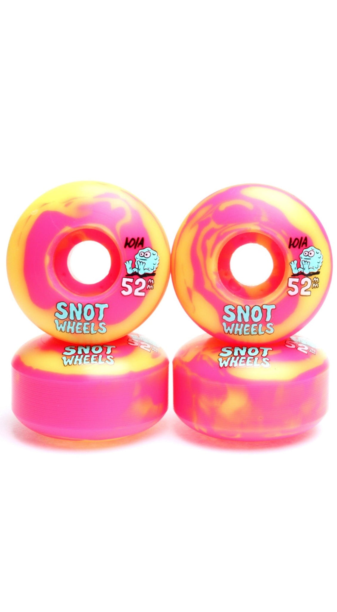 SNOT WHEELS Swirls 52mm 101A Skateboard Wheels- Ruedas Ruedas SNOT WHEELS 