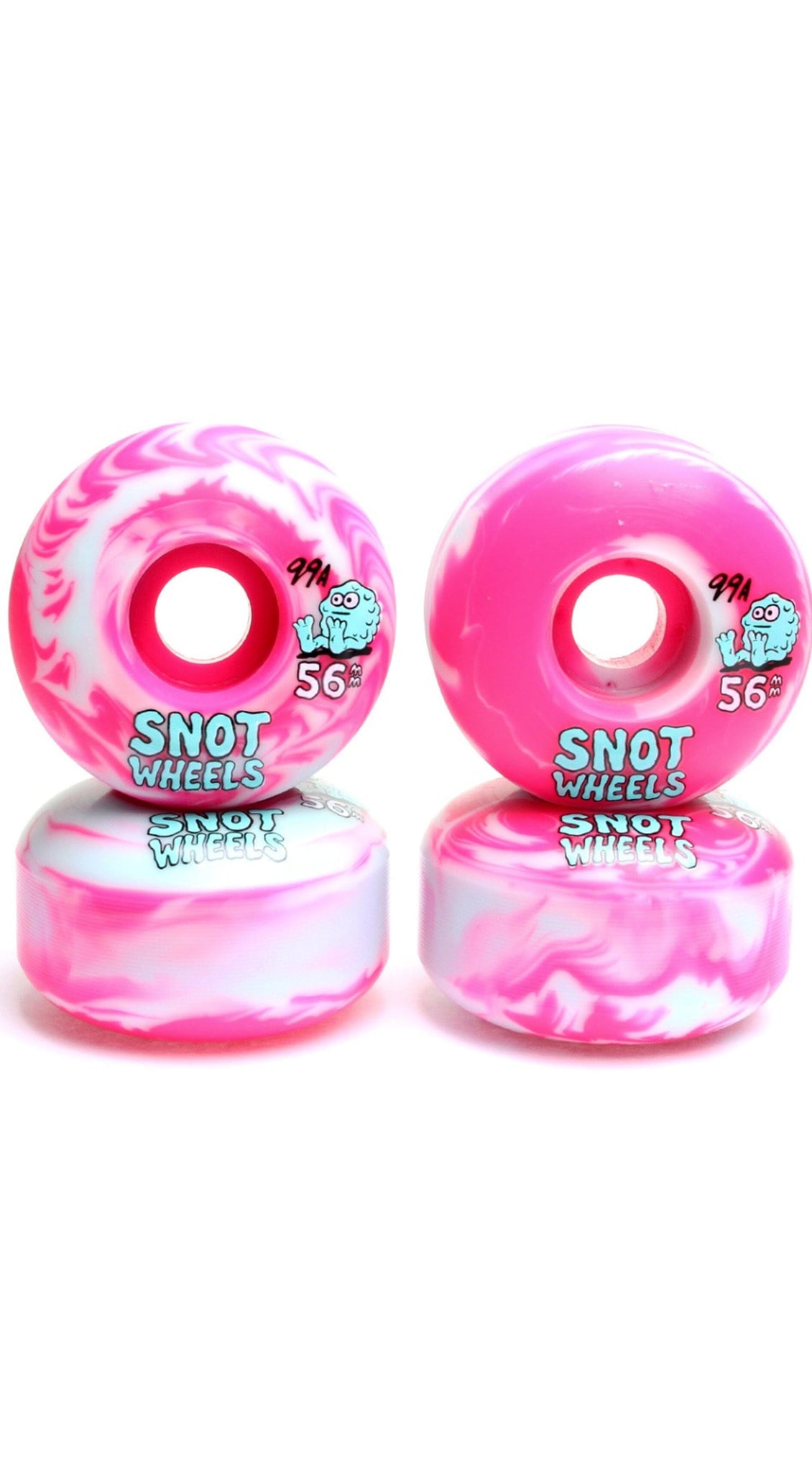 SNOT WHEELS Swirls 56mm 99A Skateboard Wheels- Ruedas Ruedas SNOT WHEELS 