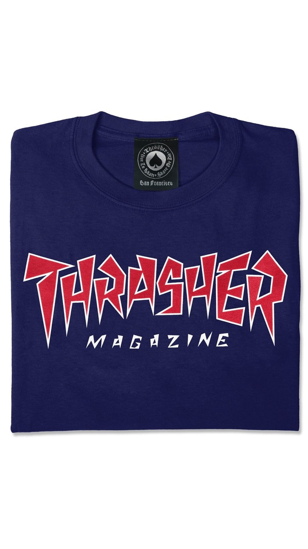 Thrasher Jagged Logo Tee Black-Camiseta Ropa Thrasher Magazine 