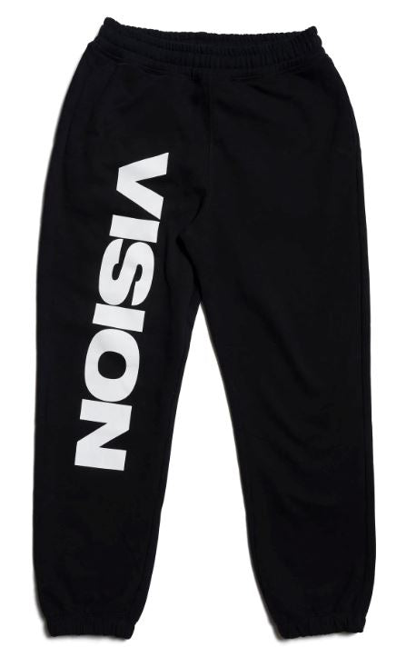 Vision Street Wear Logo Joggers pant Black white - Pantalon Ropa Vision Skateboards 